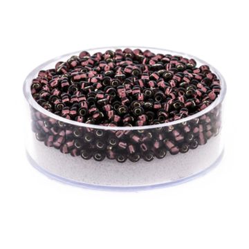 Japanische Miyuki Rocailles silverlined amethyst 2,2 mm 12 gr