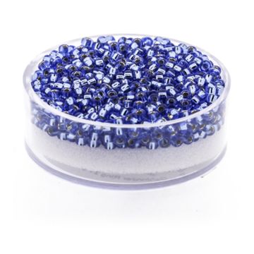 Jap. Miyukirocailles silverlined light safir 2,2 mm 12 gr