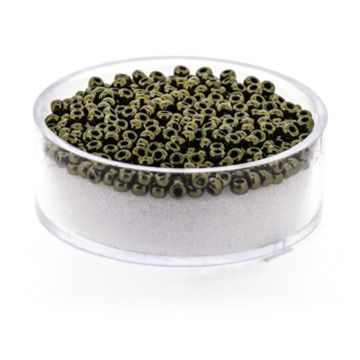 Japanishe Miyuki Rocailles metallic olivine 2,2 mm 5 gr