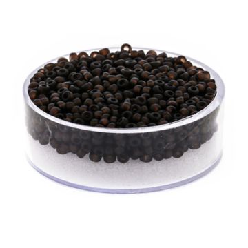 Jap. Miyukirocailles transp.matt dark brown 2,2 mm