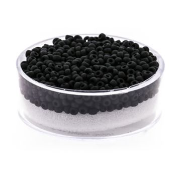Japanische Miyuki Rocailles matt black 2,2 mm 12 gr