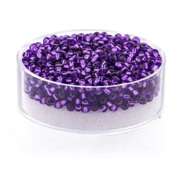 Jap. Miyukirocailles silverlined lilac 2,2 mm 12 gr