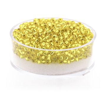 Jap. Miyukirocailles silverlined yellow 2,2 mm 12 gr