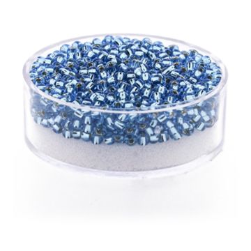 Jap. Miyukirocailles silverlined aqua 2,2 mm 12 gr