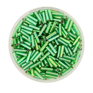 Jap. Miyukistifte silverlined rainbow green 6 mm 10 gr