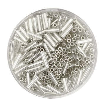 Glasstifte kristall silbereinzug 6 mm 17 gr