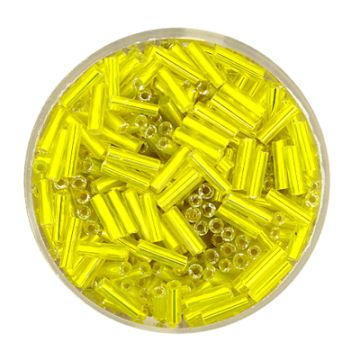 Glasstifte gelb silbereinzug 6 mm 17 gr