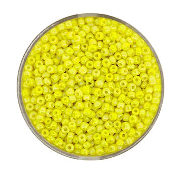 Rocailles gelb Perlen 2,6 mm 17 gr