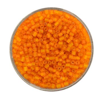 Rocailles hellorange matt 2,6 mm 17 gr