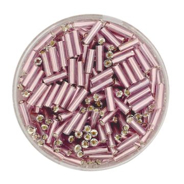 Glasstifte lila silbereinzug 6 mm 17 gr
