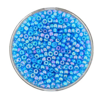 Rocailles aqua AB 2,6 mm 17 gr