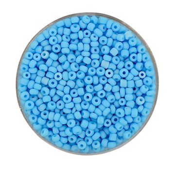 Rocailles hellblau matt 2,6 mm 17 gr