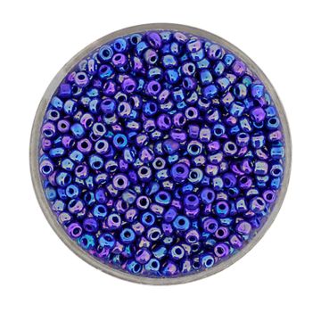 Rocailles blau AB 2,6 mm 17 gr
