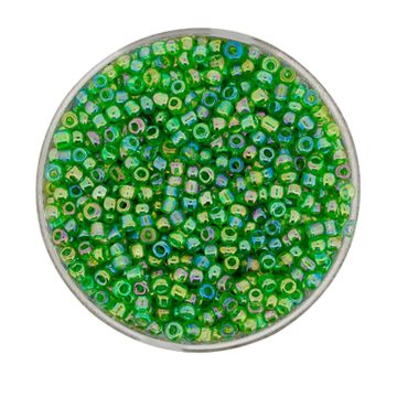 Rocailles grün AB 2,6 mm 17 gr