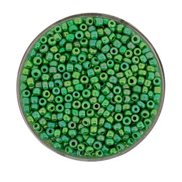 Rocailles grün AB 2,6 mm 17 gr