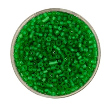Rocailles grün matt 2,6 mm 17 gr