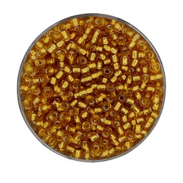 Rocailles topas silbereinzug 2,6 mm 17 gr
