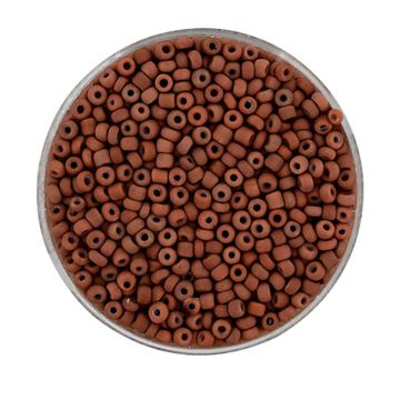 Rocailles braun matt 2,6 mm 17 gr