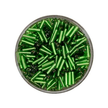 Glasstifte grün silbereinzug 6 mm 17 gr