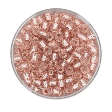 Rocailles rosa silbereinzug 4 mm 17 gr
