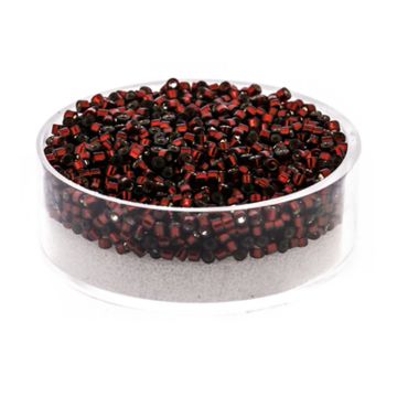 Hochw. jap. Delica Beads silverlined dark red 2 mm