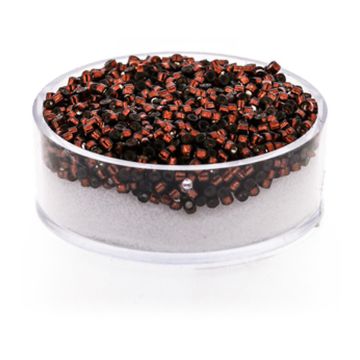 Hochw. jap. Delica Beads silverlined dark topaz 2 mm