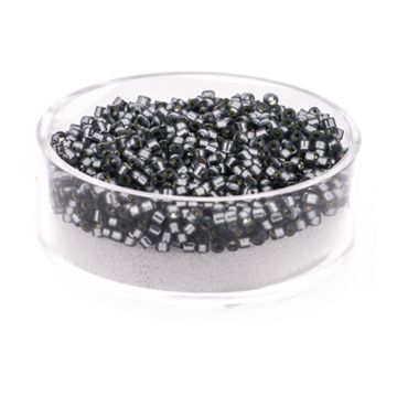Hochw. jap. Delica Beads silverlined grey matt 2 mm