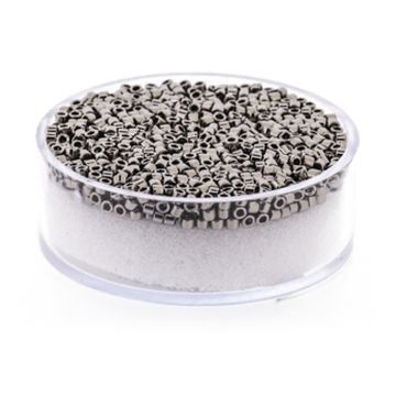 Hochw. jap. Delica Beads platin 2 mm