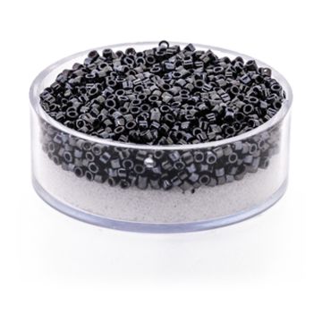Hochw. jap. Delica Beads hematite 2 mm