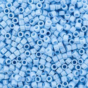Hochw. jap. Delica Beads opal light blue luster 2 mm 50 gr