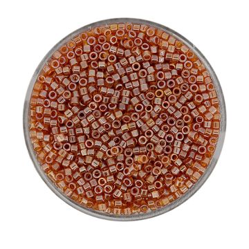 Hochw. jap. Delica Beads light topaz luster 2 mm 9 gr
