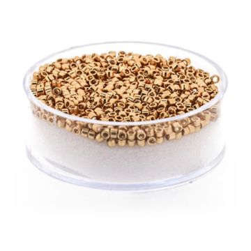 Delica Beads japanische Rocailles goldfb. 2 mm 4 gr