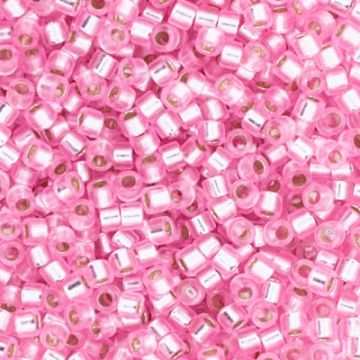 Hochw. jap. Delica Beads rose silverline 2 mm 50 gr