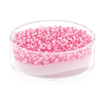 Hochw. jap. Delica Beads rose silverline 2 mm 7 gr