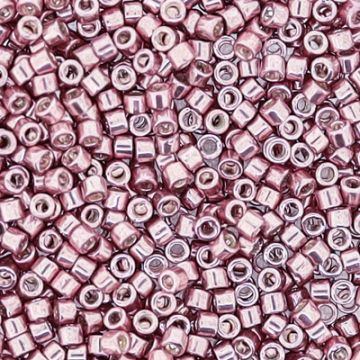 Hochw. jap. Delica Beads vintage rose metallic 2 mm 50 gr