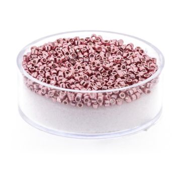Hochw. jap. Delica Beads vintage rose metallic 2 mm 4 gr