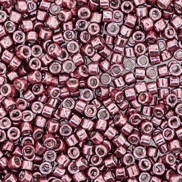 Hochw. jap. Delica Beads rose metallic 2 mm 50 gr