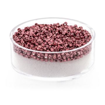 Hochw. jap. Delica Beads rose metallic 2 mm 4 gr