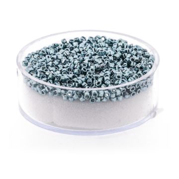Hochw. jap. Delica Beads turquoise metallic 2 mm 4 gr