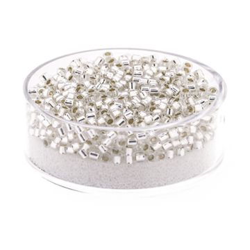 Hochw. jap. Delica Beads silverlined crystal 2,2 mm