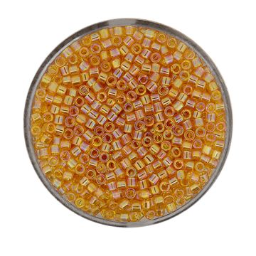 Delica Beads japanische Rocailles topaz AB 2,2 mm 10 gr