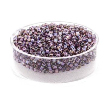 Delica Beads japanische Rocailles amethyst AB 2,2 mm 10 gr