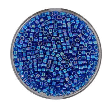 Delica Beads japanische Rocailles capri blue AB 2,2 mm 10 gr