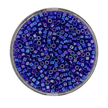 Delica Beads japanische Rocailles cobalt blue AB 2,2 mm 10 gr