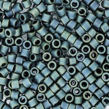 Hochw. jap. Delica Beads green luster matt 2,2 mm 50 gr