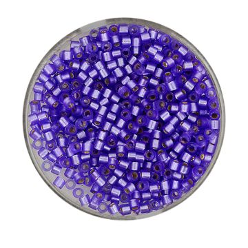 Delica Beads japanische Rocailles silverlined purple 2,2 mm 7 gr