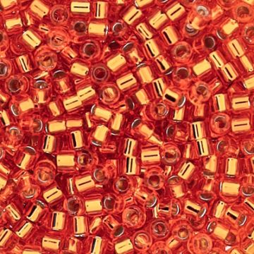 Hochw. jap. Delica Beads silverlined orange 2,2 mm 50 gr