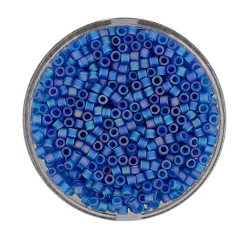 Delica Beads japanische Rocailles capri blue AB matt 2,2 mm 9 gr