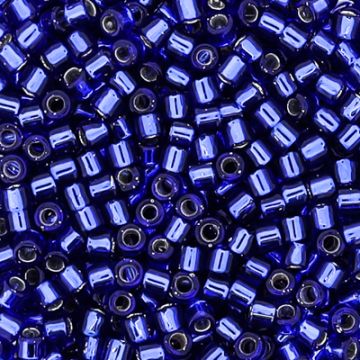 Hochw. jap. Delica Beads silverlined dark blue 2,2 mm 50 gr