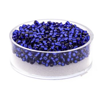 Delica Beads japanische Rocailles silverlined dark blue 2,2 mm 9 gr